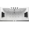 Eago EAGO AM196ETL 6 ft Clear Rectangular Acrylic Whirlpool Bathtub for Two AM196ETL - alternate 5